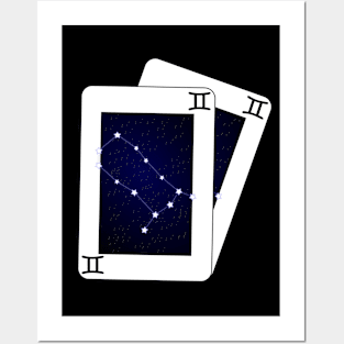 Gemini Zodiac Sign Card Posters and Art